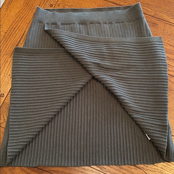 Free People Mod Wrap Mini Skirt in Thyme - Picture 5 of 11